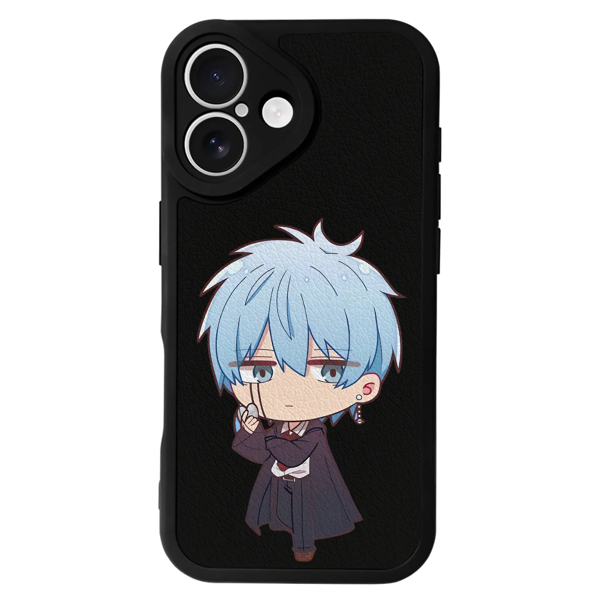 マッシュル グッズ,ランス・クラウン - IPhone 16シリーズ対応 ・ シリコンスマホケース ・ レザー調 ・ 高精度フィット ・ 耐衝撃 ・ ワイヤレス充電対応 ・ 精密カット